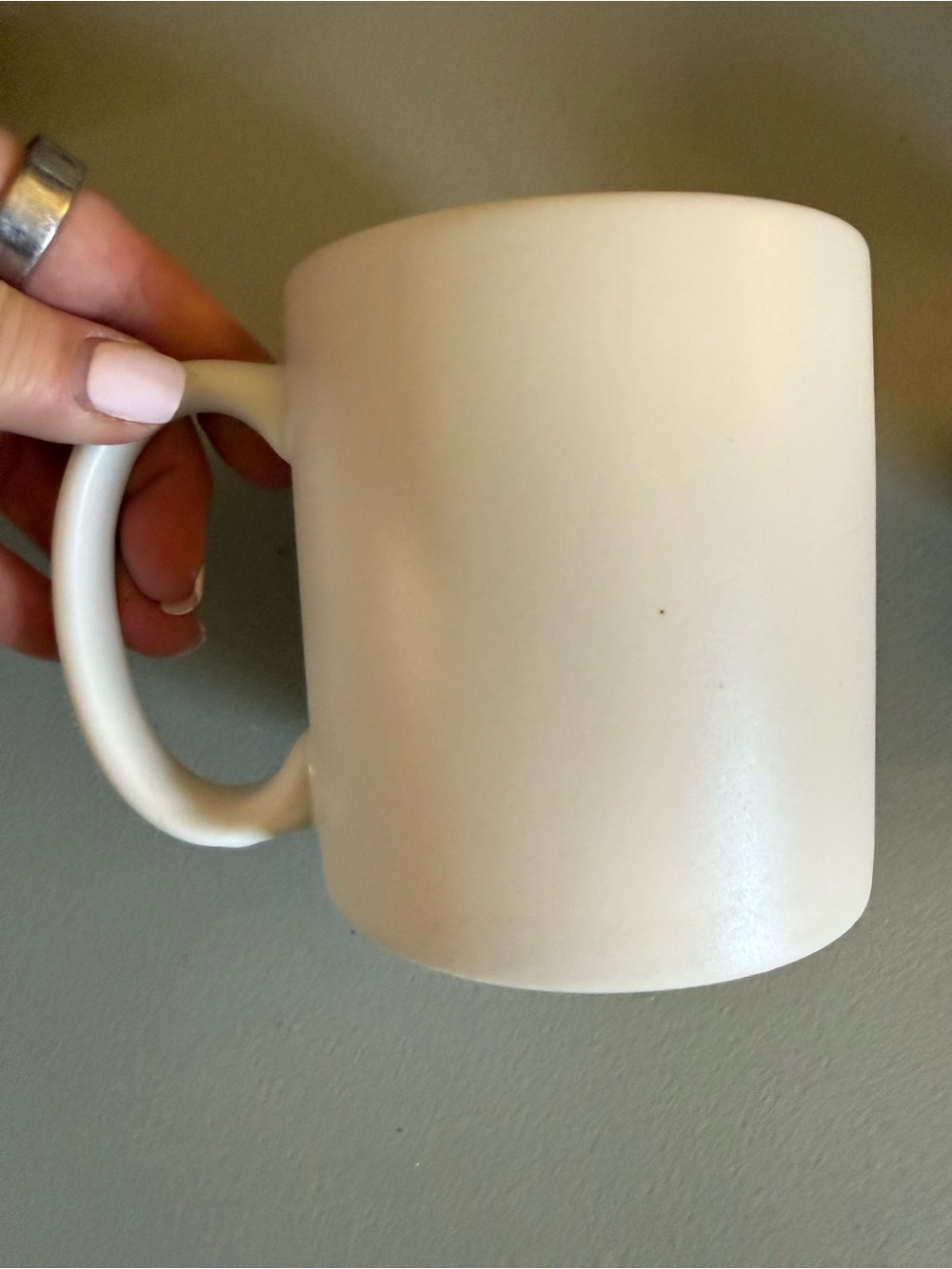 YOU ROCK White Ceramic Mug — Bold Black Lettering - Picture 3 of 3